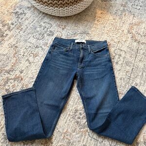 Hollister Dark Blue Straight Leg Jeans